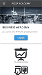 Mobile Screenshot of picsaacademy.com